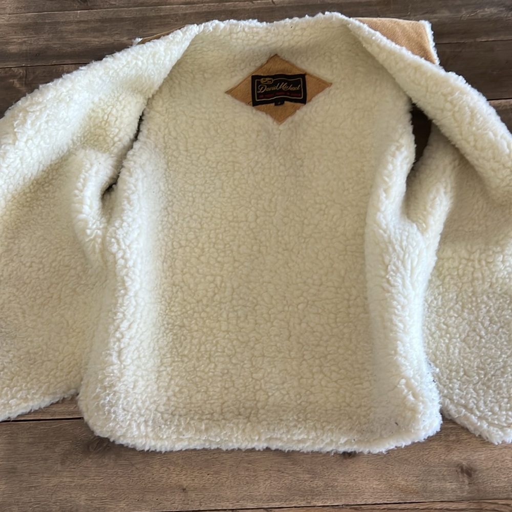 Rare Vintage Suede Sherpa Vest - Picture 8 of 9